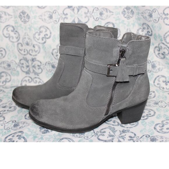 Earth Origins Shoes - Earth Origins Gray‎ Suede Tori Boots Women's Size10M